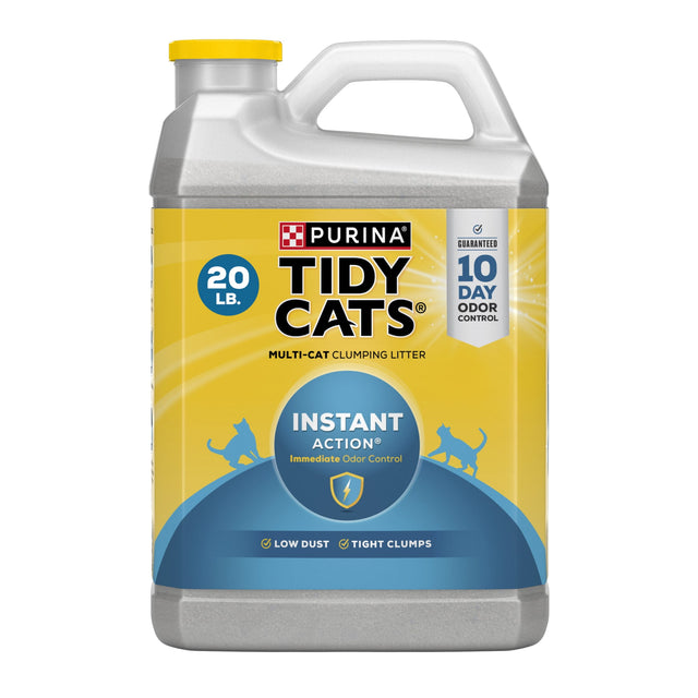 Purina  Instant Action Clumping Cat Litter, Natural, Low Dust, Odor Control, 20 Lb. Jug