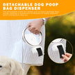 4-in-1 Retractable Dog Leash with LED Light & Poop Bag Dispenser